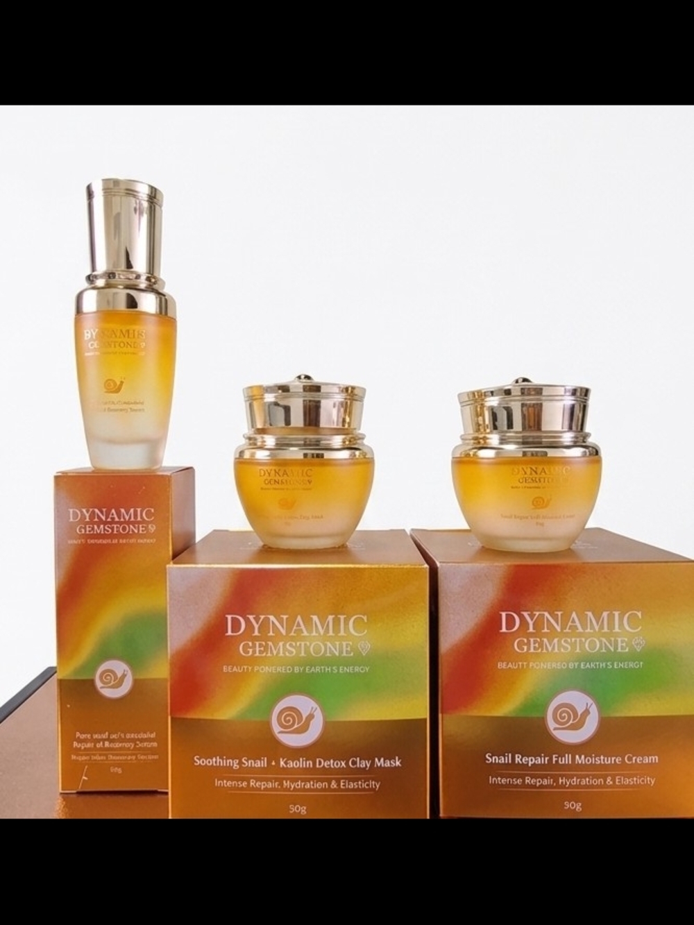 Dynamic Gemstone Snail Skincare Set (3 Pieces ) Brand New Sealed